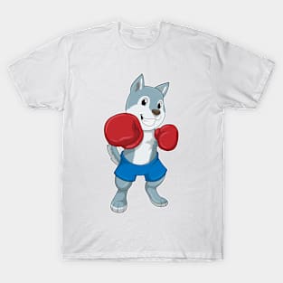 Dog as Boxer with Boxing gloves T-Shirt